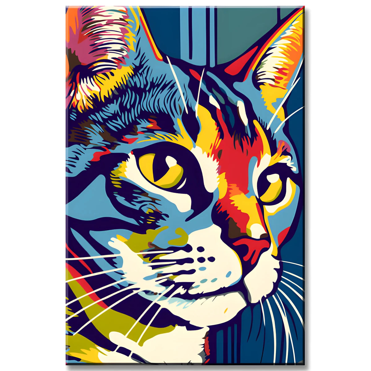 Colorful Cat Painting by Numbers