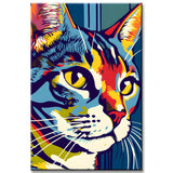 Colorful Cat Painting by Numbers
