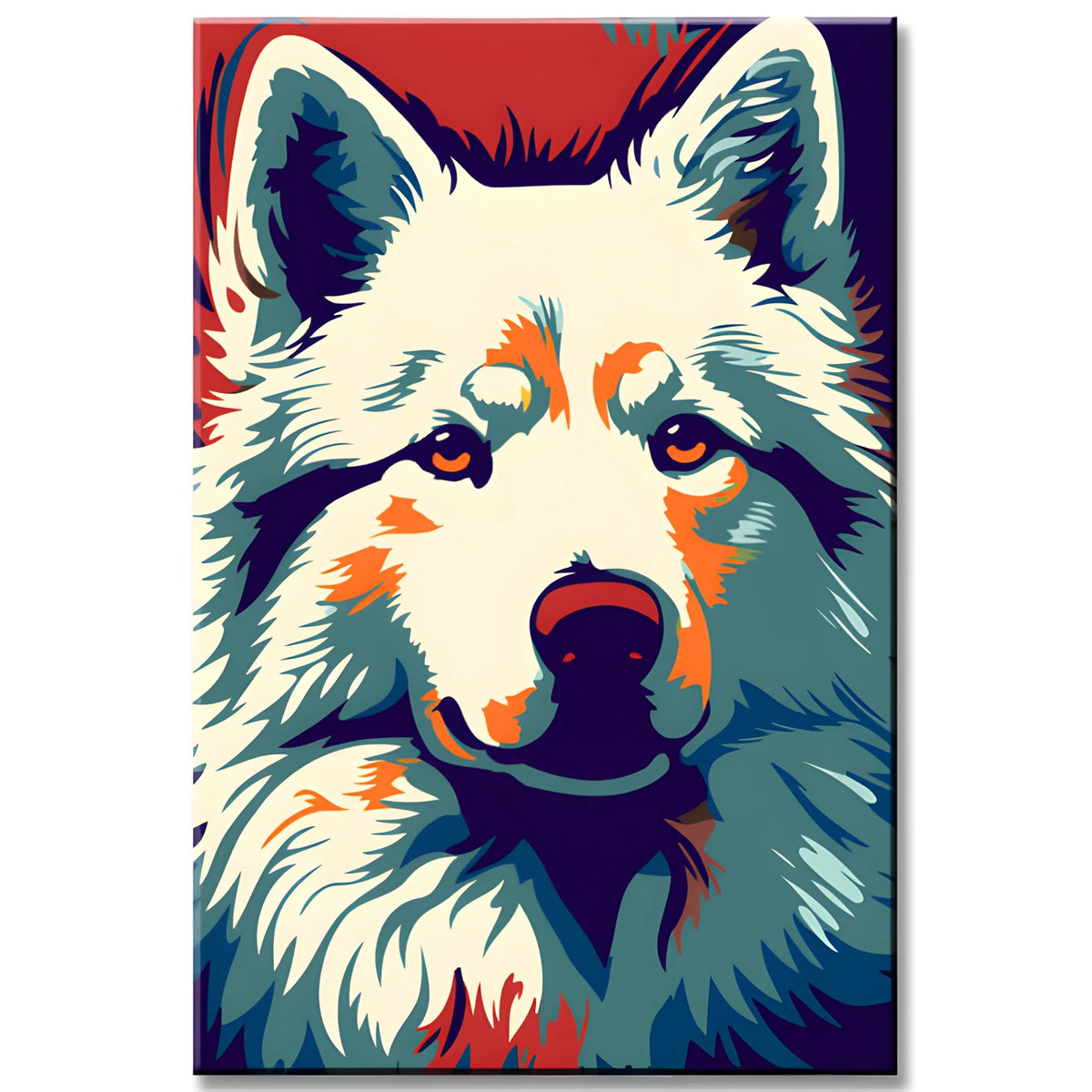 Adorable Samoyed Paint by Numbers