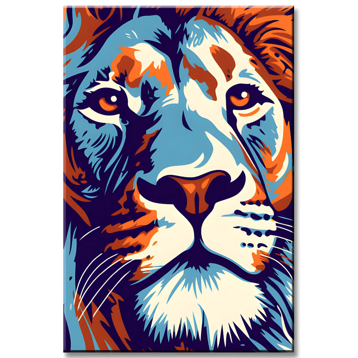 Majestic Lion Painting by Numbers