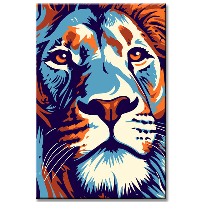 Majestic Lion - Painting by Numbers