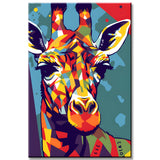 Painting by Numbers Long Neck GiraffePop Art