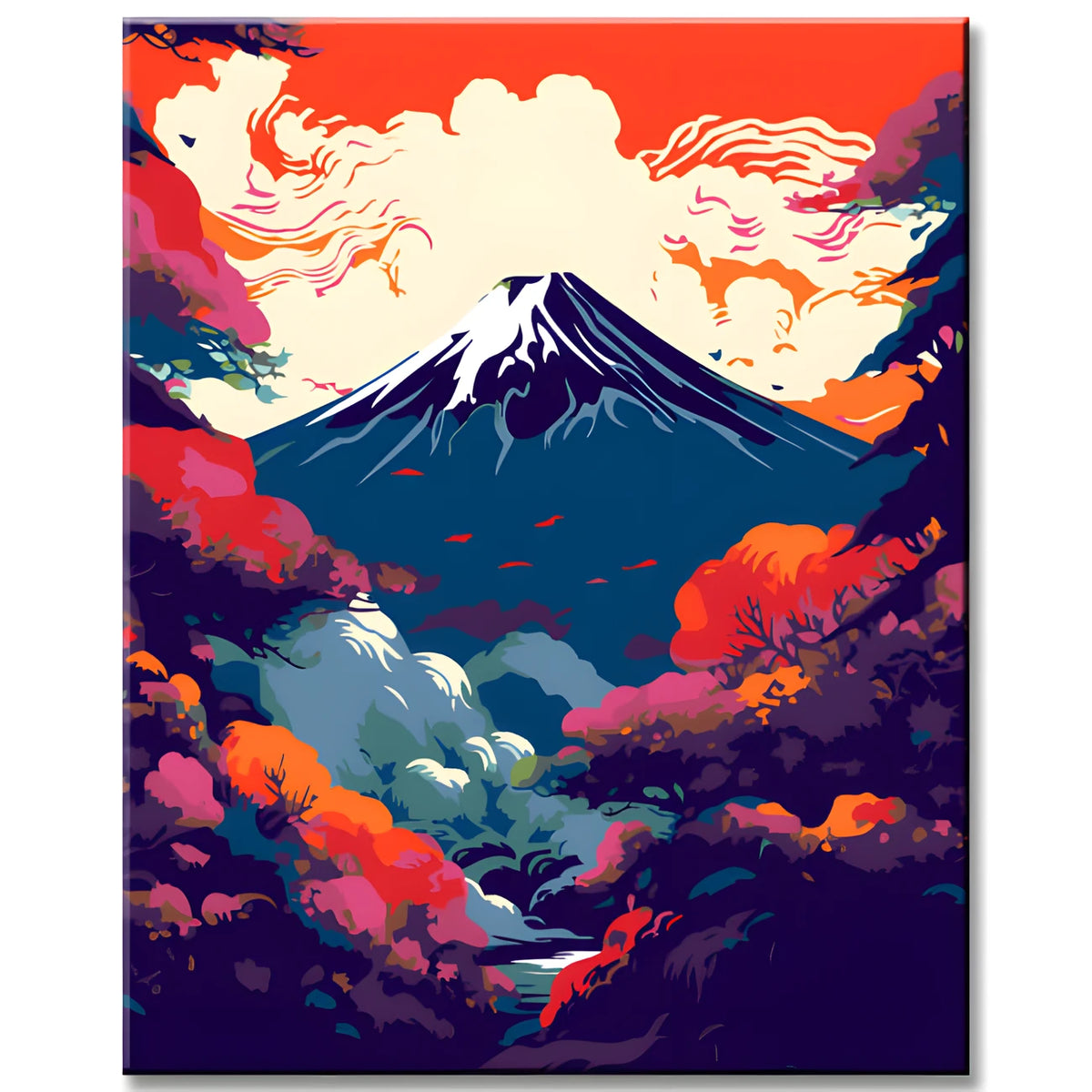 Paint by Numbers Colorful Mount Fuji