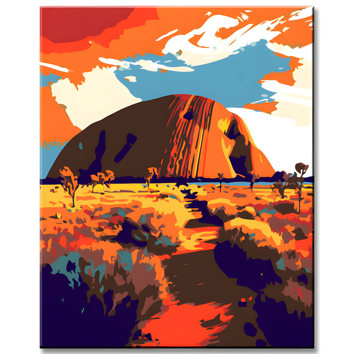 Paint by Numbers Picture of Uluru Ayers Rock