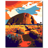 Uluru Ayers Rock Painting by Numbers