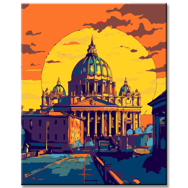 St. Peter's Basilica painting by numbers - shipping from DE