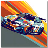Bmw Racing Car Painting by Numbers