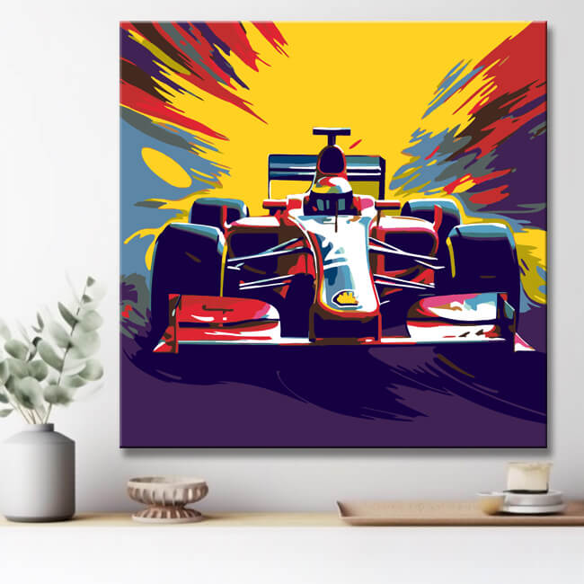 Modern F1 Car - Paint by Numbers