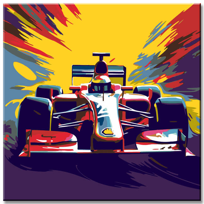 Modern F1 Car - Paint by Numbers