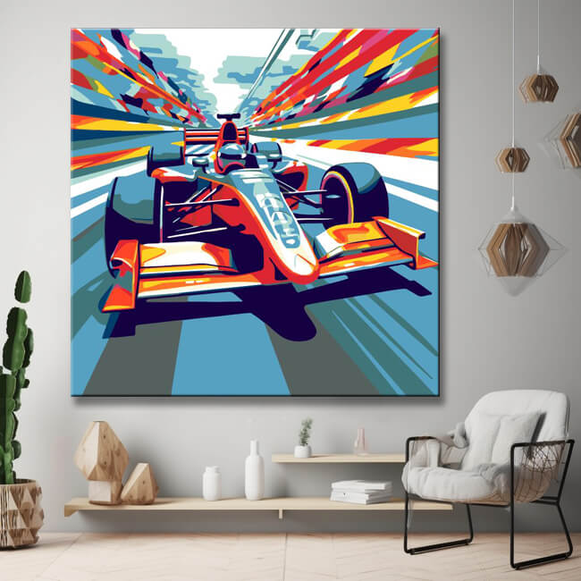 Paint by Numbers Set - Formula 1 Car