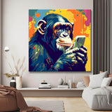 Paint by Numbers Set - Chimpanzee Pop Art