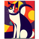 Ornate Calico Cat Painting by Numbers
