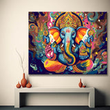 Psychedelic God Ganesh - Painting by Numbers