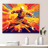 Light Warrior Monk - Painting by Numbers