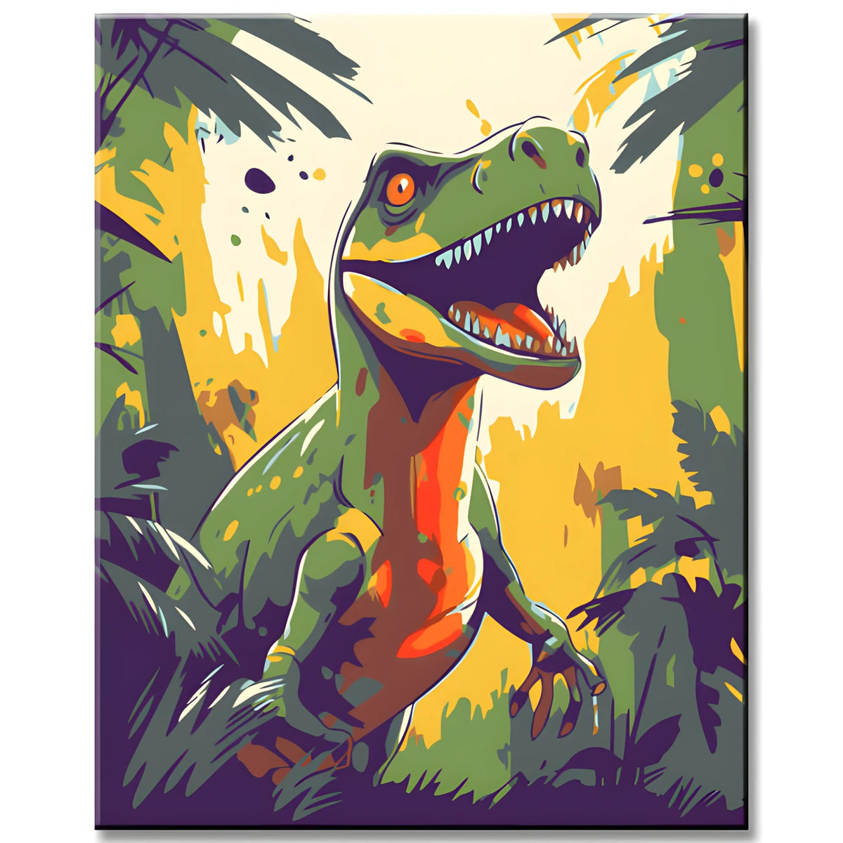 Paint by Numbers for Kids Dinosaurs