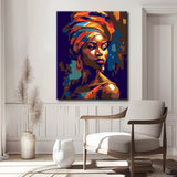 Painting by Numbers Female Portrait Black Woman