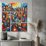 Painting by Numbers City Portrait Creative 5-Panel