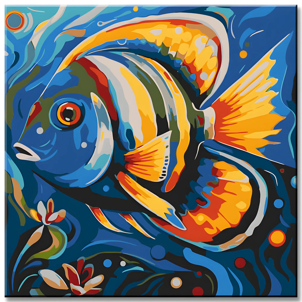 Coral Fish Paint by Numbers Animal Art
