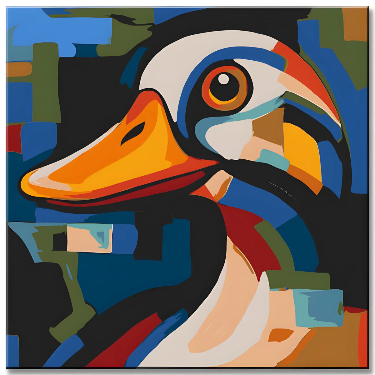 Paint by Numbers Colorful Duck Animal Art
