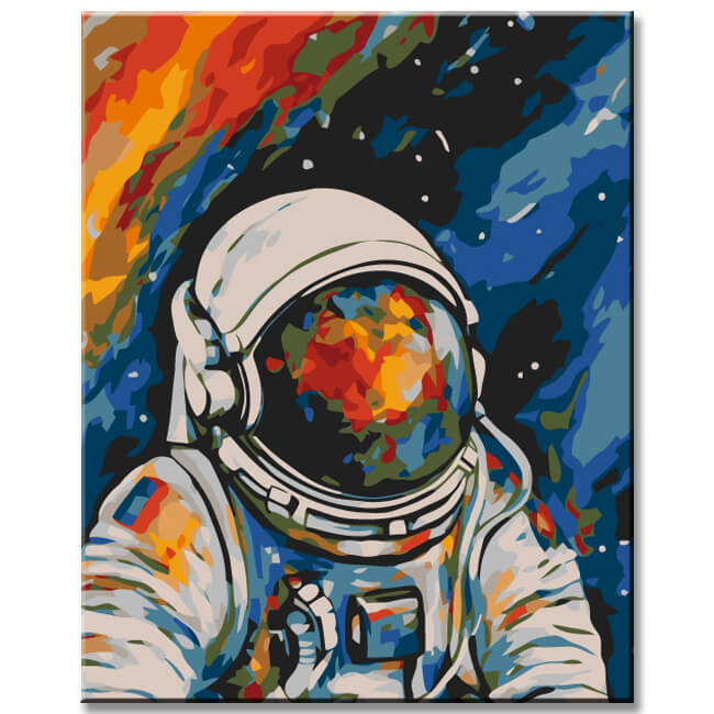 Astronaut in Space II Painting by Numbers
