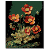 Mountain Avens - Bright colors in oil painting