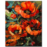 Sensual Poppy Flowers: Paint by Numbers