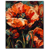 Charming Poppies: Paint by Numbers