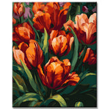 Fascinating Tulips Painting by Numbers