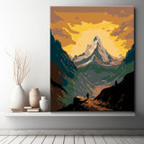 Malen nach Zahlen Schöner Himalaya Sonnenaufgang