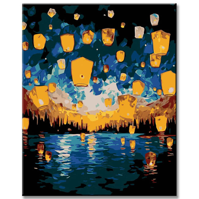 Leinwandkunst with Van Gogh inspired motives – Faszinierende Galeriewandbilder - 4-part
