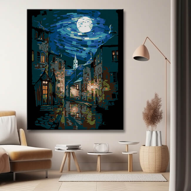 Dreamy Seascape - Painting by Numbers