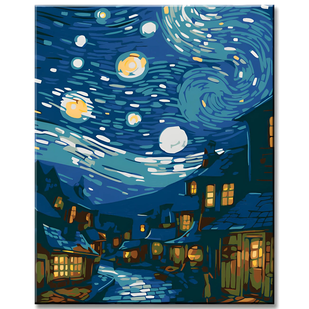Starry Night over the City - Paint by Numbers