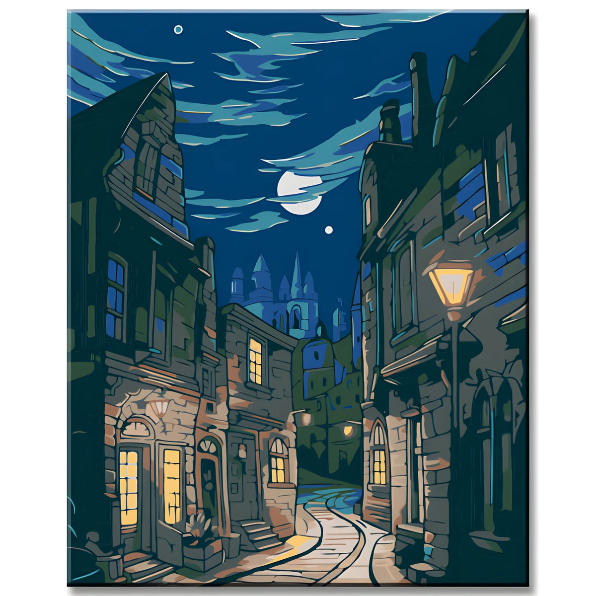 Night Sky Over the City - Paint by Numbers