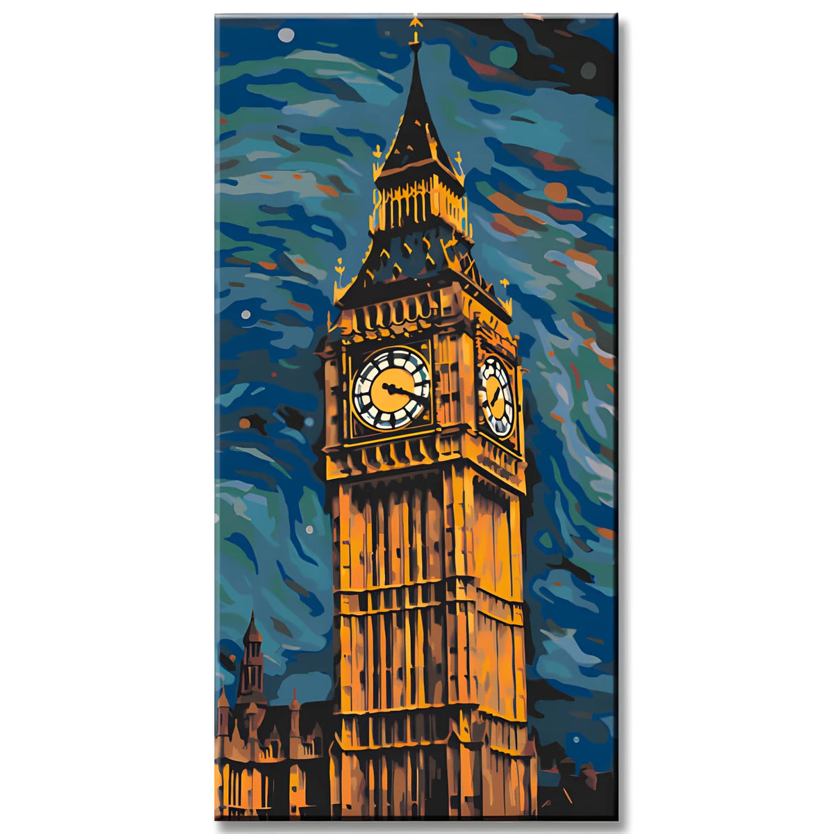 Big Ben in Van Gogh Style Painting by Numbers