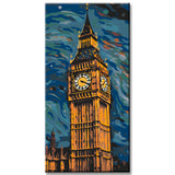 Big Ben in Van Gogh Style Painting by Numbers