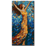 Dancing Girl Under The Starry Sky Painting by Numbers