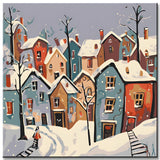Paint by Numbers Winter Village