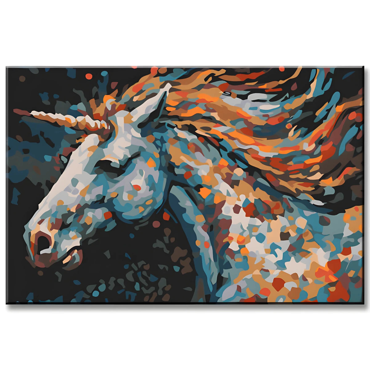 Paint by Numbers Unicorn Illustration