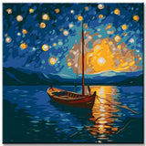 Moonlight Reflection Painting by Numbers