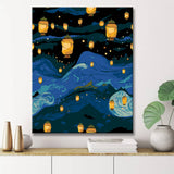 Night Magic Old Town - Painting by Numbers