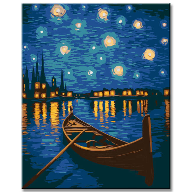 Varanasi Ghat - Paint by Numbers