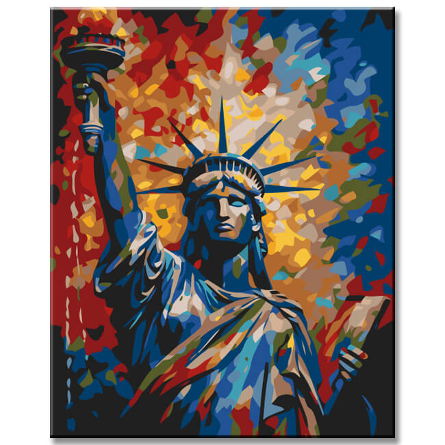 Painting by Numbers Statue of Liberty New York City