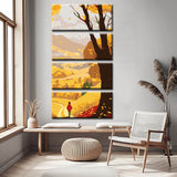 Painting by Numbers Golden Autumn 4-Panel