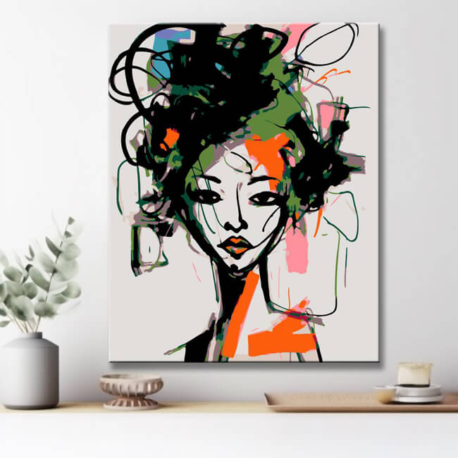 Women Portrait Artwork - Paint by Numbers