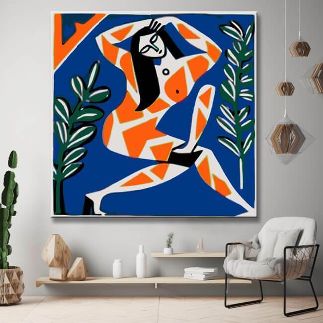 Young crazy beauty - painting by numbers