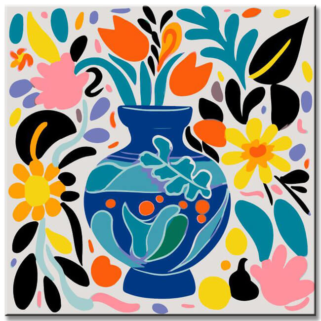 Matisse style paintings - paint by numbers