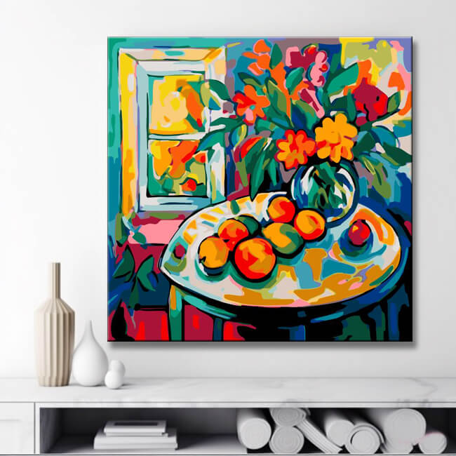 Matisse Brush Strokes - Painting by Numbers