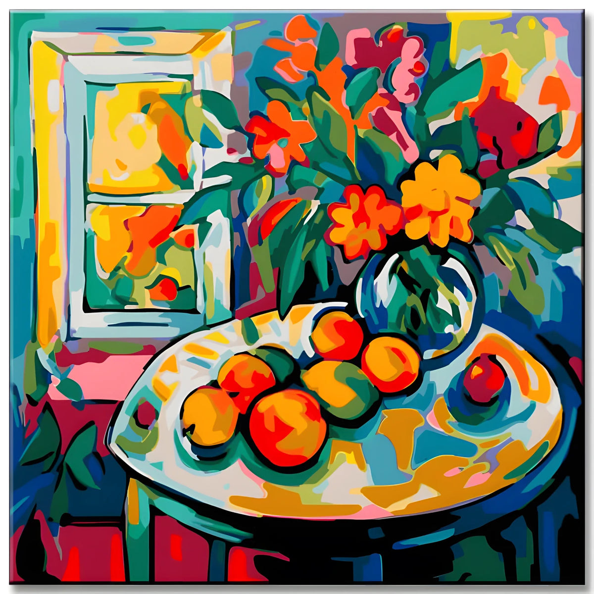 Matisse Brush Strokes Painting by Numbers