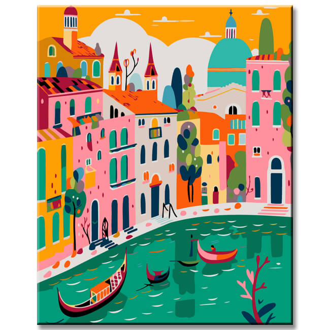 Painting by Numbers Illustration Venice