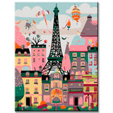 Painting by Numbers Illustration Paris